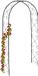 Merkloos Relaxdays Rozenboog metaal - 230 cm - klimplanten - zwart