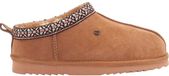 Warmbat Kynuna Suede Tape Dames Sloffen - Cognac - Maat 38