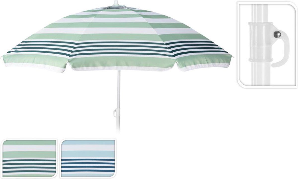 Garden Pro Strandparasol Ø180cm streep (assorti)