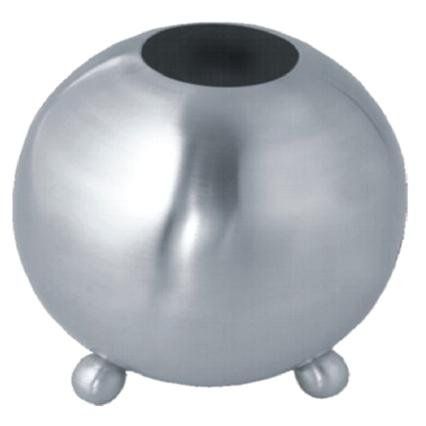 KS24 Metrox waterverdamper roestvrij stalen bol (ø 12 cm, hoogte 13,5 cm, luchtbevochtiger voor open haard/oven, inhoud 900 ml, voor een gezond binnenklimaat) 19986