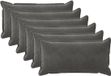 vidaXL - Kussensloop - 6 stuks - Donkergrijs - 40 x 80 cm - Katoensatijn
