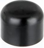 Alberts Paalkap voor ronde metalen paal, Kunststof, Zwart, 34 mm, Set van 20
