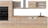 Vicco R-Line Complete keuken – 350 cm, WB Eik Sonoma/Goudkraft eik