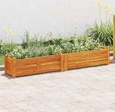 Maison Exclusive - Jardinière surélevée en bois d'acacia, 150x30x25 cm