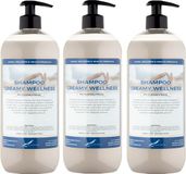 Claudius Cosmetics B.V. Claudius Cosmetics Shampoo Creamy Wellness - 1 liter (transparant) - 3 Stuks - met pompen - Voordeelverpakking - Haarverzorging