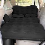 Merkloos / Sans marque Opblaasbaar Auto Luchtmatras - Dikke Camping Bed Slaap Pad met Auto Luchtpomp en 2 Kussens voor Auto Tent SUV Sedan Pickup Achterbank - Zwart