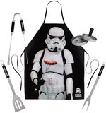 Mad Monkey Stormtrooper barbecueset - 4 delig - schort - tang - spatel - vork