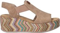 Rieker Sandalen Hak Sandalen Hak - Beige - Maat 37