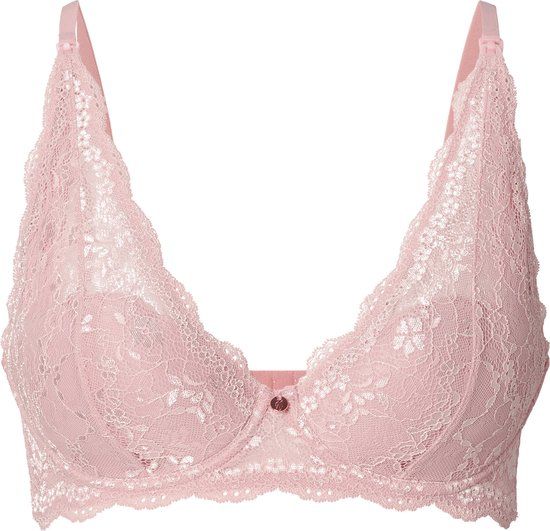 Noppies Wired Lace Nursing Bra - Pale Mauve - 70B