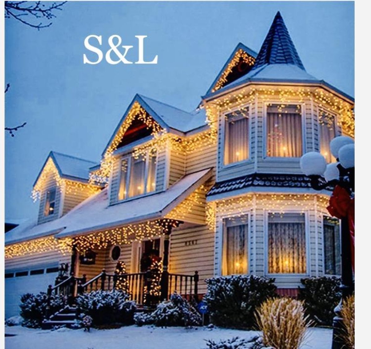S&L LED Luxuriance Lights ijspegelverlichting 360 ledlampjes - 7M + 5M snoer - buiten
