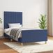 Maison Exclusive - Cadre de lit sans matelas bleu 100x200 cm tissu