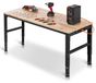 Établi réglable en hauteur 1549x508 mm, 900 kg, avec prises électriques