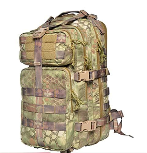 Fiwins 2 Nylon militaire fan outdoor camping wandelrugzak tactische rugzak 40L (Color : A