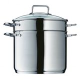 WMF Pastapan - 24cm - RVS - 7L - Met Glazen Deksel