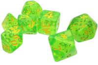 Munchkin Steve Jackson Games Munchkin Polyhedral Dice Set Green/Yellow