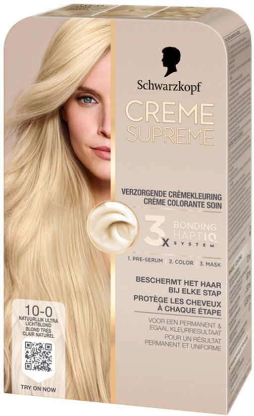 Schwarzkopf Creme Supreme 10-0 Natuurlijk Ultra Lichtblond Permanente Haarverf
