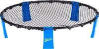 Scatch Spyderball Set - Roundnet Game for Up to 4 Players - Includes Ball, Pump, Frame, Net and Travel Bag - Blue/Black