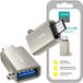 Joyroom Type-C Male naar USB Female Adapter - Zilver