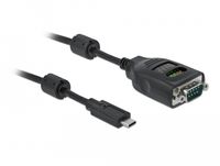 DeLOCK 90414 câble série Noir 2 m USB Type-C RS-232 DB9
