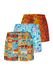 Lousy Livin Boxershorts 'Unique' blauw / bruin / oranje / rood