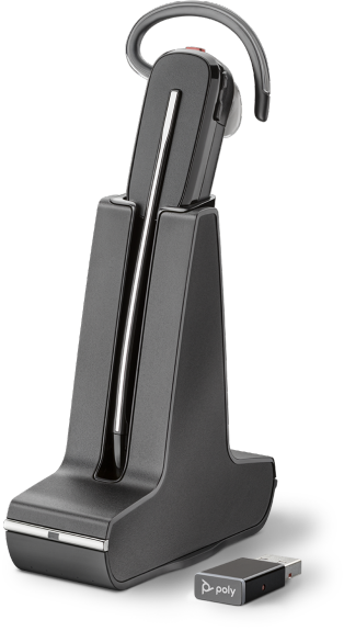 Poly 8240 UC - Headset - Draadloos - Zwart