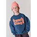 Tumble 'n Dry sweater met tekst - grijsblauw