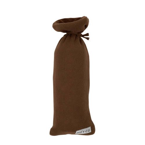 Meyco Kruikenzak Knit Basic Chocolate