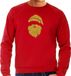 Bellatio Decorations Bellatio Design Foute kersttrui Kerstman goud en glitter - heren - rood - M