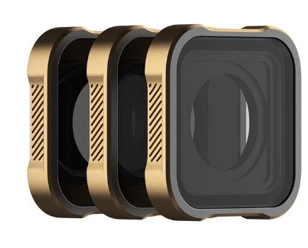 PolarPro Shutter Collection ND8/ND16/ND32 Filters for GoPro Hero 9/10/11/12/13 - Black/Gold