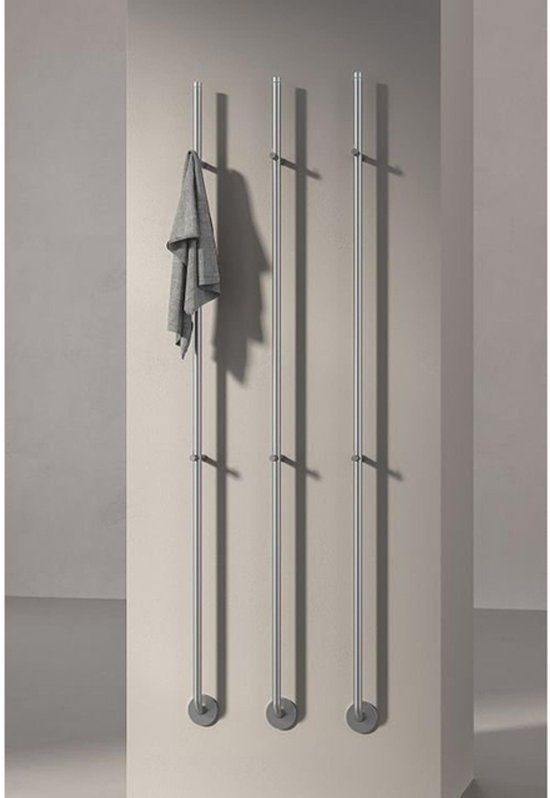 Instamat Jay Elektrische Handdoekradiator 172cm RVS Geborsteld