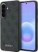 Guess Hoesje Geschikt voor Samsung Galaxy A37 - PU Leren Backcover - Grijs