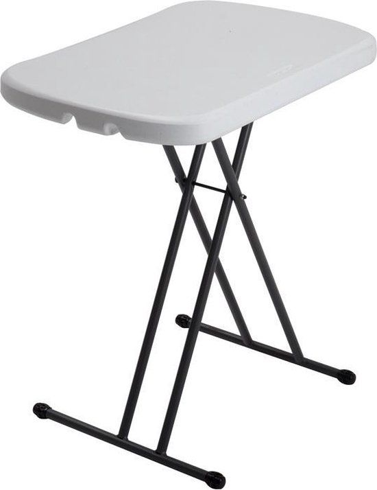 Lifetime Brisco Bijzettafel Wit Graniet - Opklapbaar