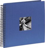 Hama Spiraalalbum Fine Art - Blauw - 50 Zwarte Pagina's - 36x32cm
