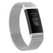 By Qubix Qubix Compatible Fitbit Charge 3 / 4 Milanese Bandje - Small - Zilver