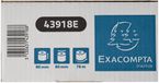 Exacompta 30x Telrol voor kassa 80x80mm - 1 laag thermisch papier 52g/m2 - Safe Contact - Wit - 43918E