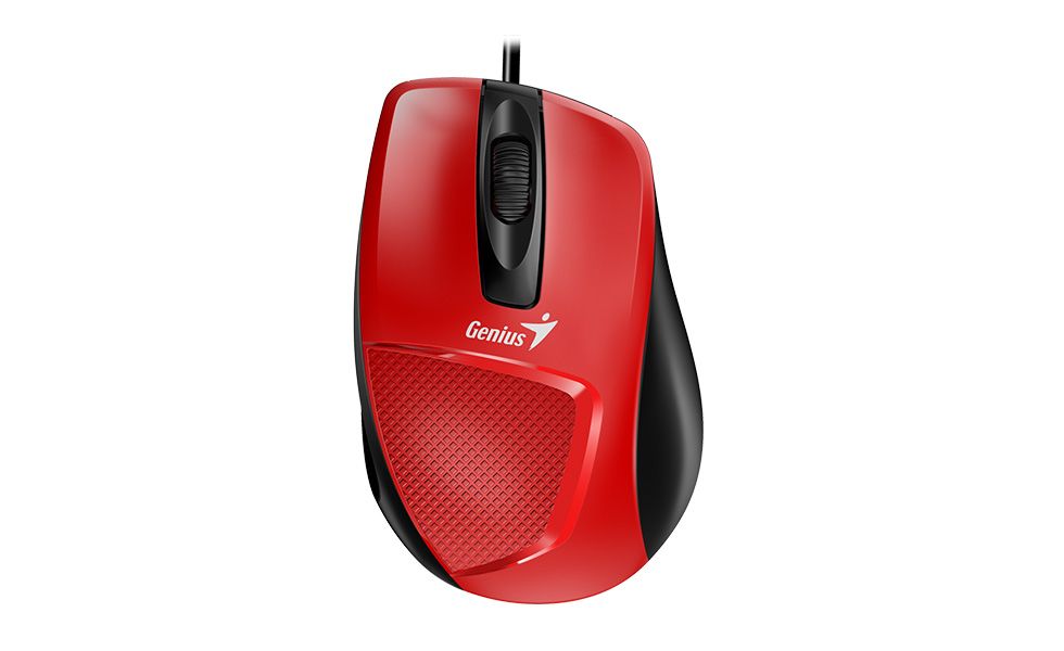 Genius DX-150X - Muis - Zwart/Rood