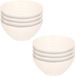 Plasticforte Bols - 8x - blanc ivoire - plastique - 14 x 6,5 cm - bols