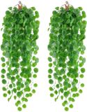 Ibenzoa® Kunsthangplanten Set van 2