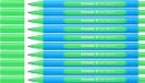 Schneider Schrijfwaren Schneider Slider Edge balpen - Groen - Medium - 10 stuks