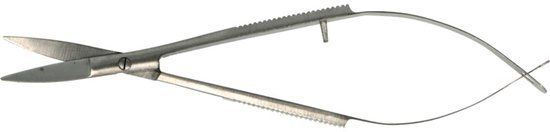 Artemio Precisie schaar gebogen punten 11x2 cm metaal zilver