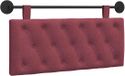 vidaXL Tête de lit Vin rouge Tissu