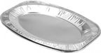 Koopman International 8x pièces aluminium barbecue plat à viande/poisson/snacks 43 x 29 cm