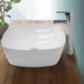LuxeBath wastafel 405x405x140 mm keramiek wit