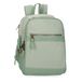 Pepe Jeans Morgan Joumma Bags Rugzak voor laptop, 33,8 cm (13,3 inch), groen, 25 x 37 x 10 cm, gerecycled polyester, 9,25 liter, Groen, Eén maat, laptop rugzak