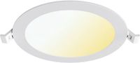 BES LED LED Downlight Inbouwspot - Brinton Thin - 12W 1120lm 120° Bundelhoek - Aanpasbare Lichtkleur 3000K-4000K-6500K - IP40 - Rond - Wit - Ø170mm Buitenmaat - Ø150mm Zaagmaat