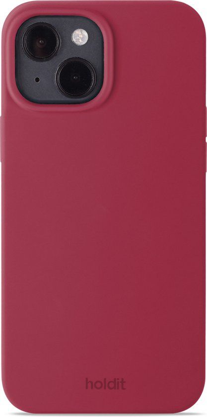 Holdit Silicone Case geschikt voor Apple iPhone 14 / 13 - Red Velvet