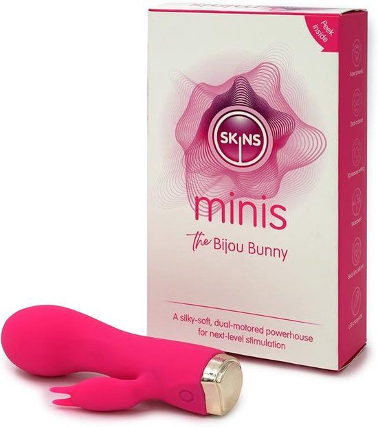 Skins Minis Bijou Bunny Vibrator - Roze - G-spot vibrator - Voor vrouwen