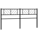 vidaXL Hoofdbord - 200 cm - Metaal - Zwart