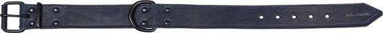 Jack And Vanilla Black Label Brede Halsband - Blauw - 30mmx45cm - Hond