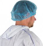 Kerbl MM Eurotool Blauwe wegwerp haarnetjes - 100 stuks